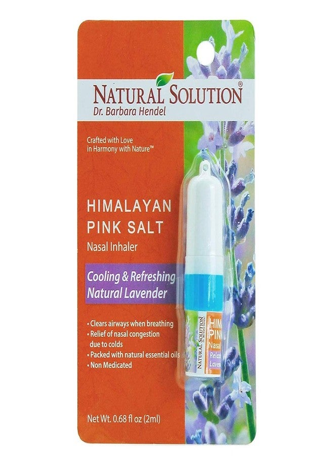 Natural Solution LAVENDER NETI INHALER Sinus & Lung Relief. HIMALAYAN SALT AIR! Respiratory Wellness. Clearing, Healing Ions Aromatherapy. Handy Portable - Image 1